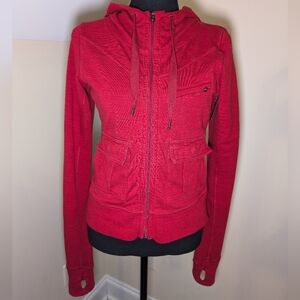 Red Lululemon Carry And Go Hoodie